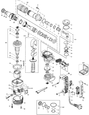 Part Location Diagram of 5140155-93 Black and Decker BEARING